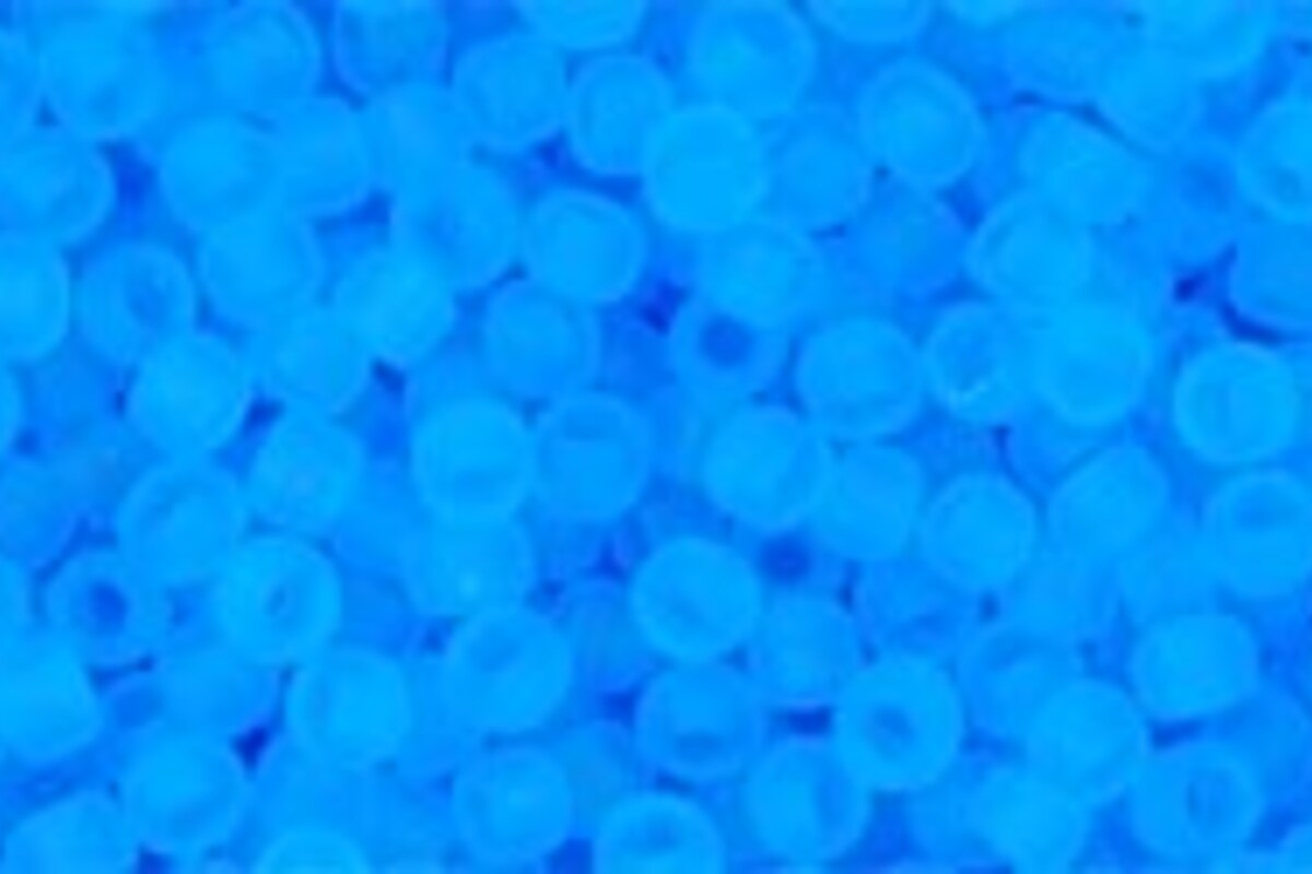 Margele Toho rotunde 11/0 - Transparent-Frosted Med Aquamarine
