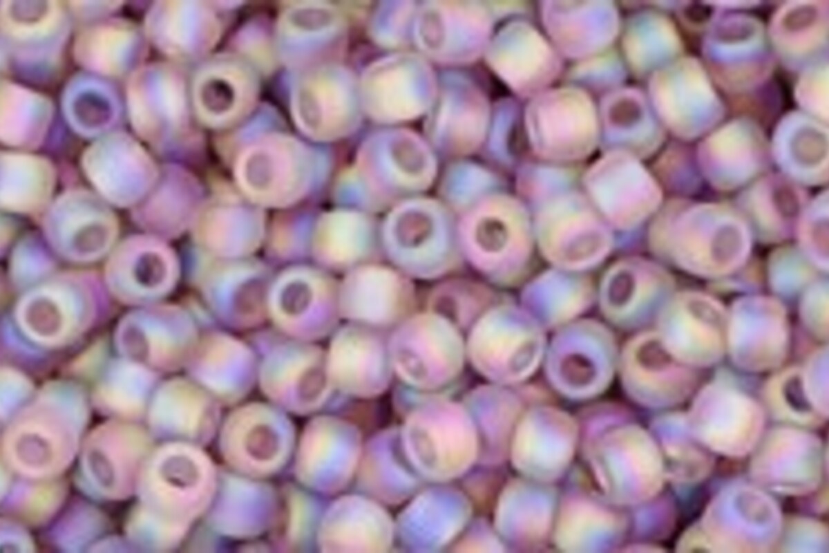 Margele Toho rotunde 11/0 - Trans-Rainbow-Frosted Med Amethyst