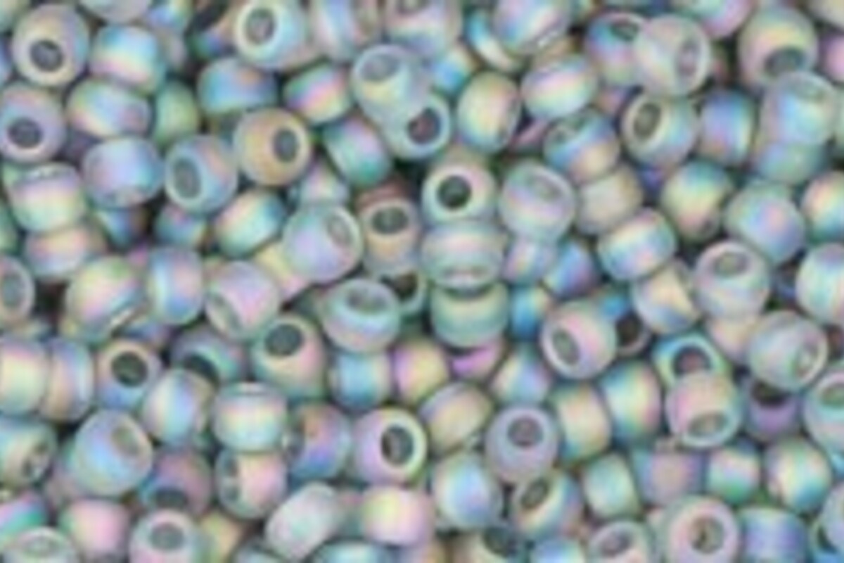 Margele Toho rotunde 11/0 - Trans-Rainbow-Frosted Gray