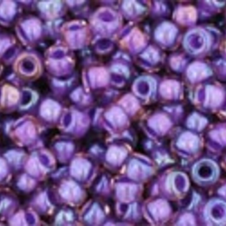 Margele Toho rotunde 11/0 - Inside-Color Rainbow Rosaline/Opaque Purple Lined