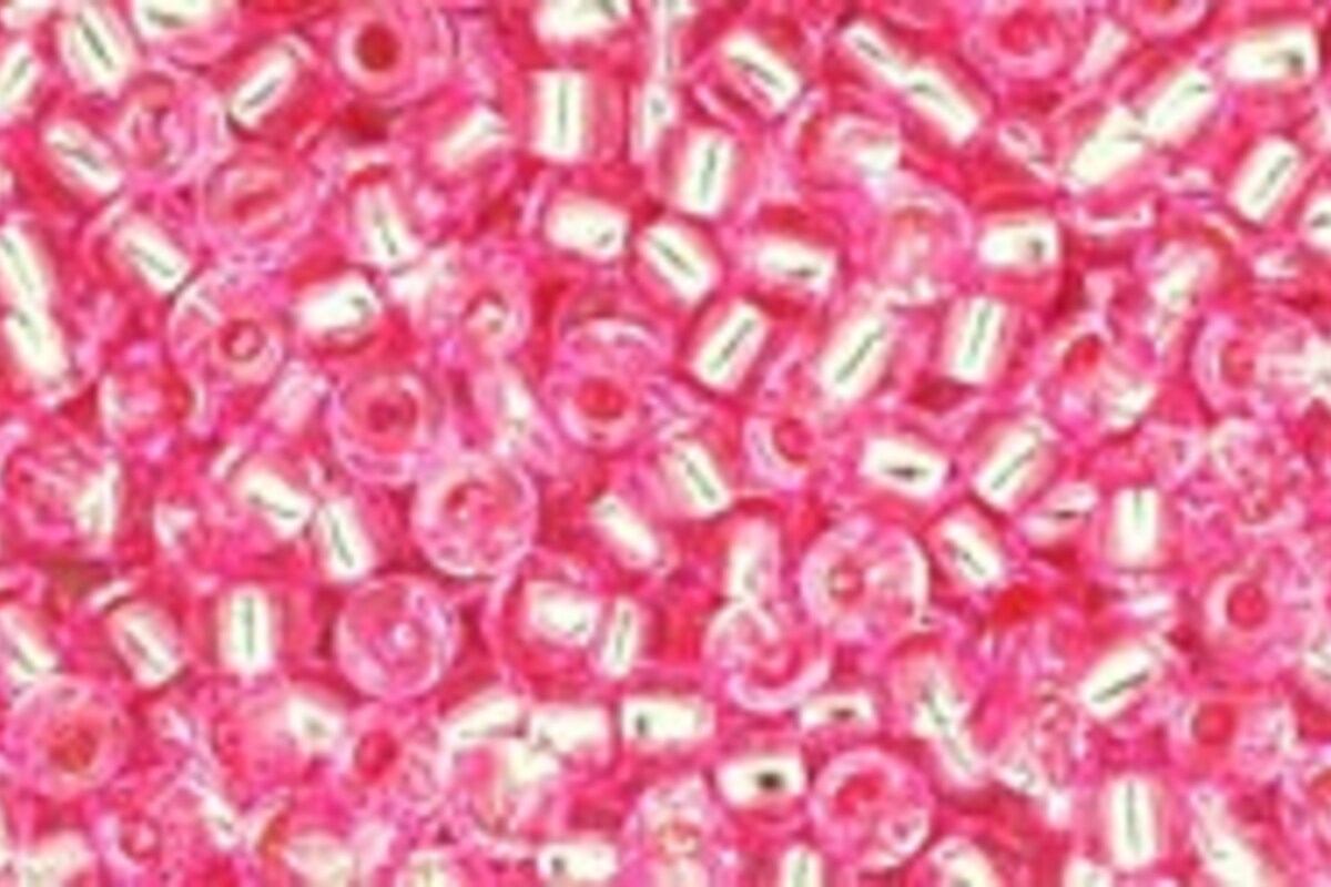 Margele Toho rotunde 11/0 - Silver Lined Pink