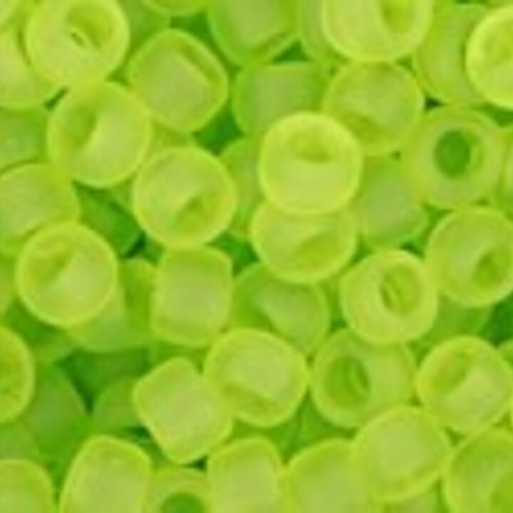 Margele Toho rotunde 8/0 - Transparent-Frosted Lime Green