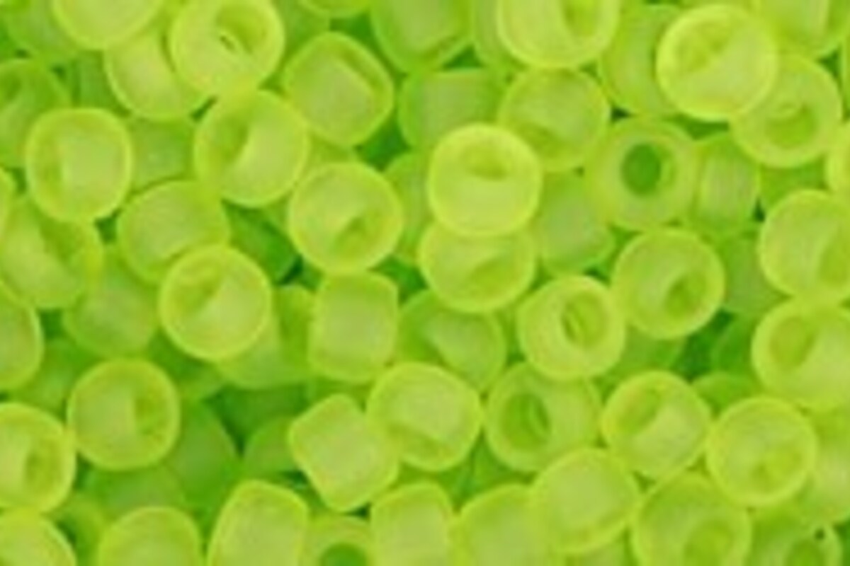 Margele Toho rotunde 8/0 - Transparent-Frosted Lime Green