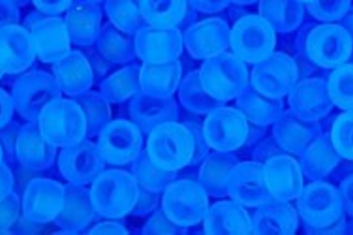 Margele Toho rotunde 8/0 - Transparent-Frosted Dark Aquamarine