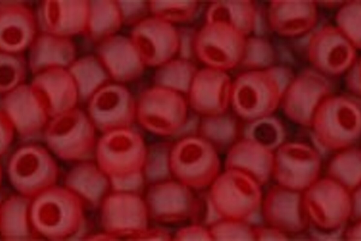 Margele Toho rotunde 8/0 - Transparent-Frosted Ruby