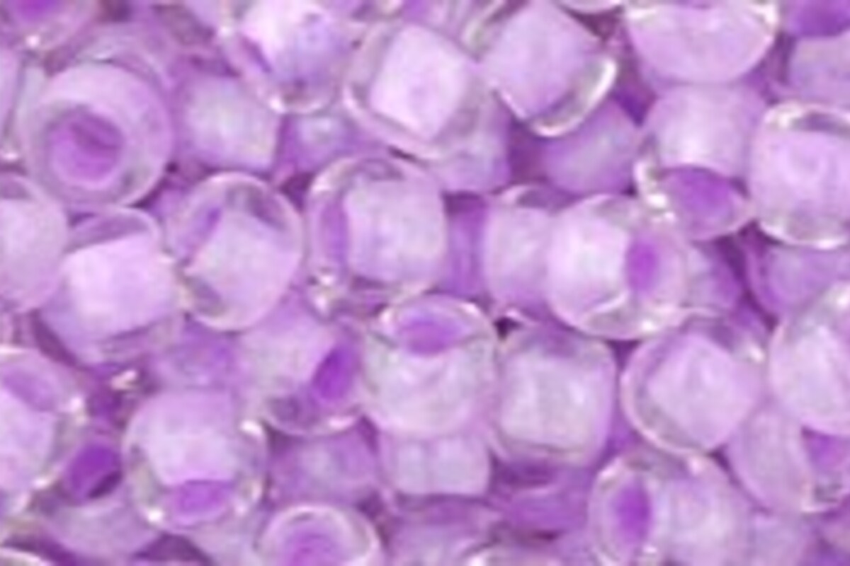 Margele Toho rotunde 6/0 - Inside-Color Crystal/Lilac Lined
