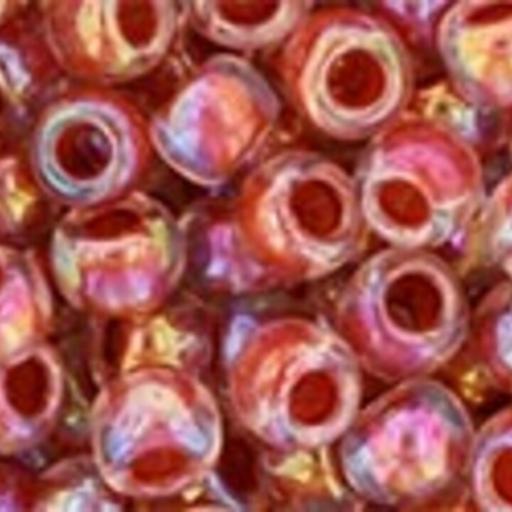Margele Toho rotunde 6/0 - Inside-Color Rainbow Crystal/Sandstone Lined
