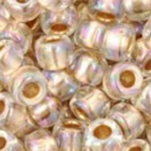 Margele Toho rotunde 6/0 - Gold-Lined Rainbow Crystal