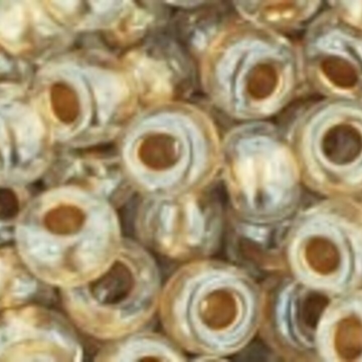 Margele Toho rotunde 6/0 - Gold-Lined Crystal