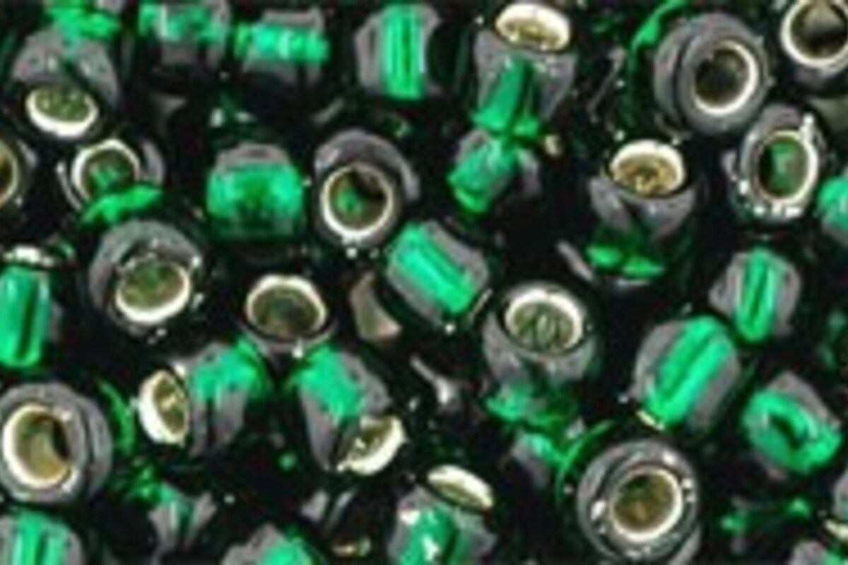 Margele Toho rotunde 6/0 - Silver-Lined Green Emerald