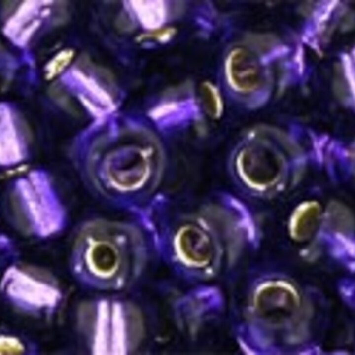Margele Toho rotunde 6/0 - Silver-Lined Purple