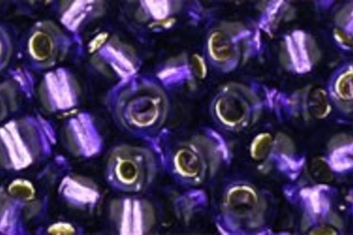 Margele Toho rotunde 6/0 - Silver-Lined Purple