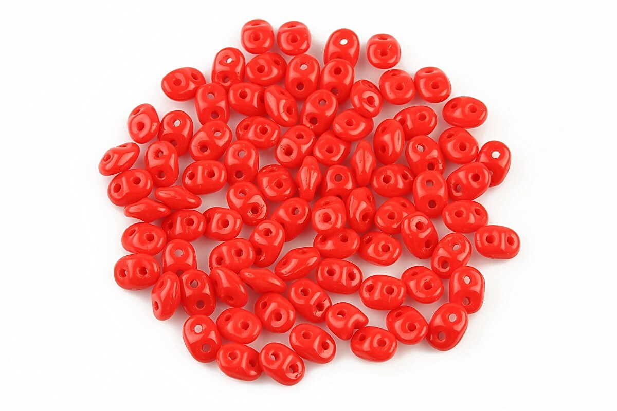 Margele Super Duo 2.5x5mm - Opaque Red