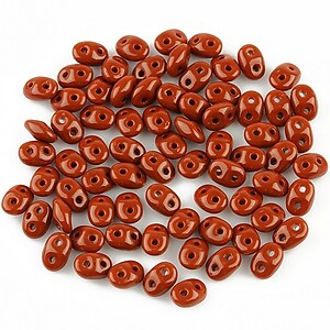 Margele Super Duo 2.5x5mm - Opaque Umber