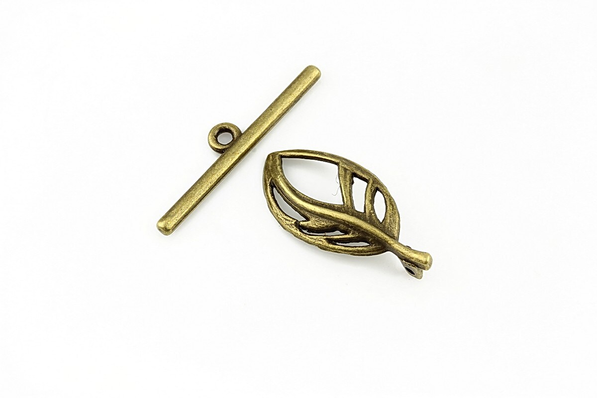 Inchizatoare toggle bronz 30x11mm