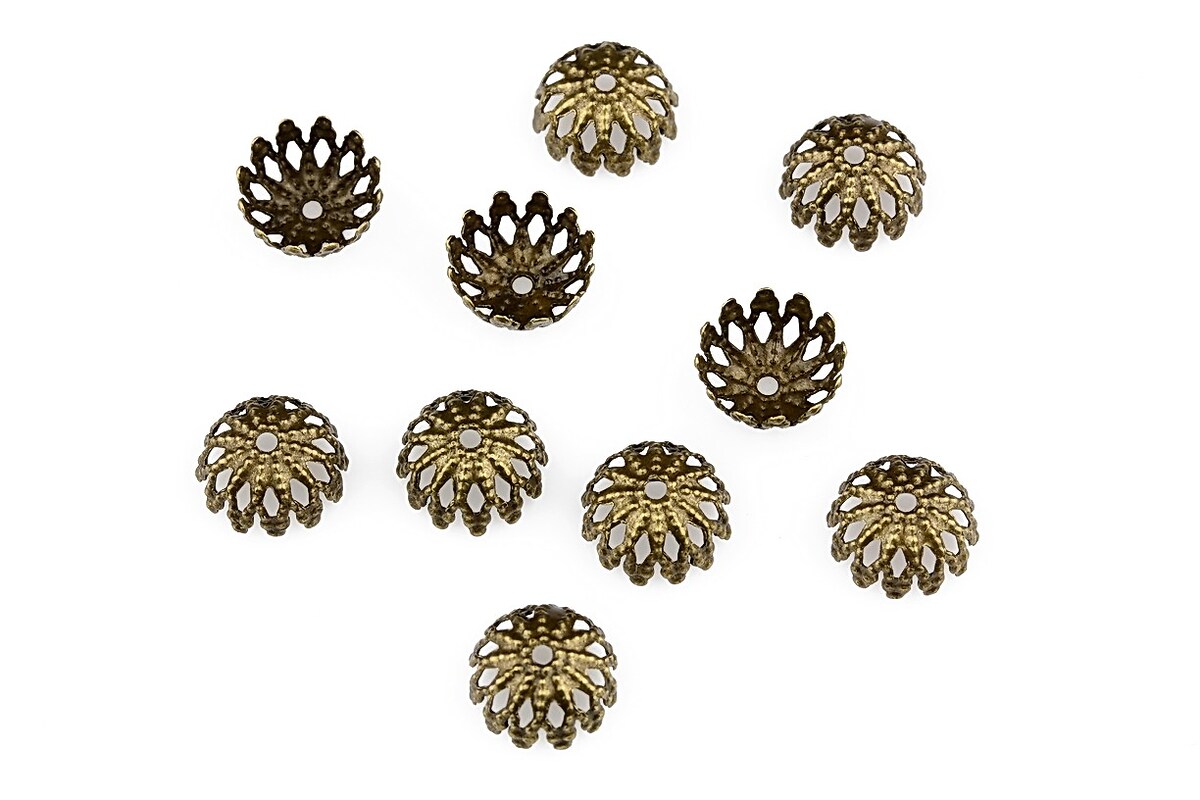 Capacele filigranate bronz 8mm (20buc.)