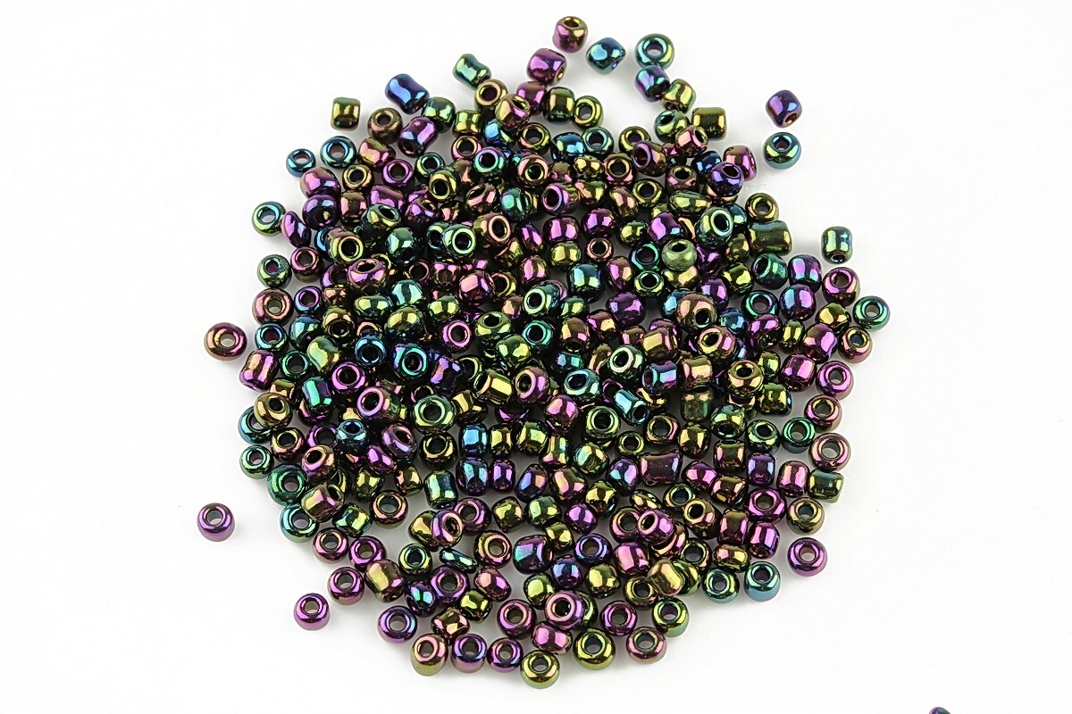 Margele de nisip perlate 2mm (50g) - cod 281 - multicolor