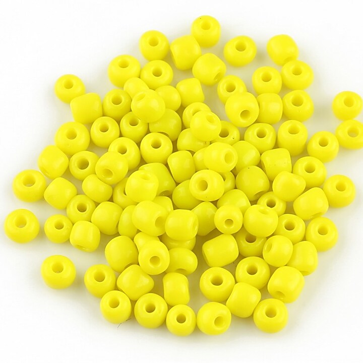 Margele de nisip opace 4mm (50g) - cod 285 - galben verzui