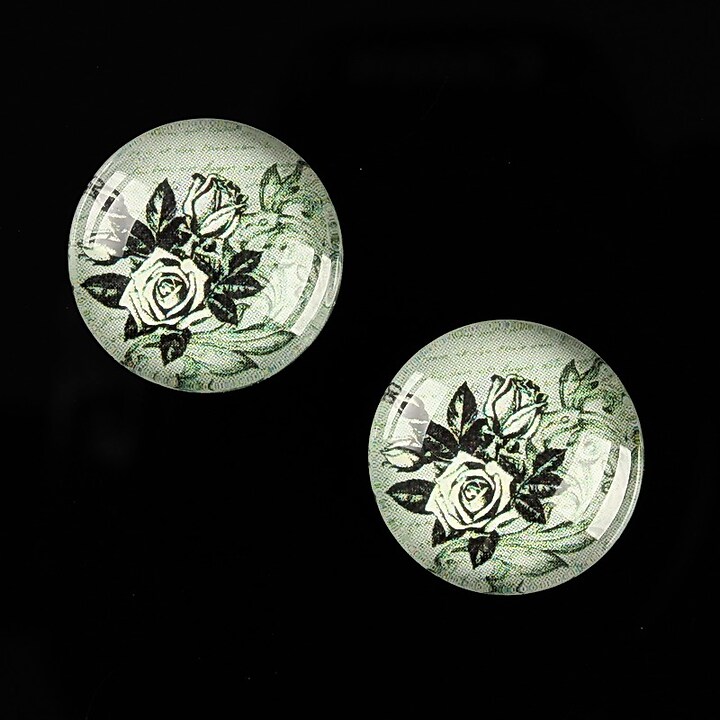 Cabochon sticla 18mm "Background" cod 531