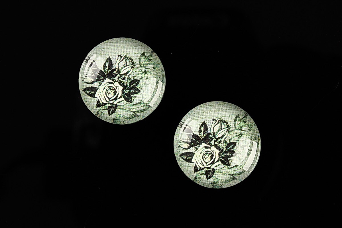 Cabochon sticla 18mm "Background" cod 531