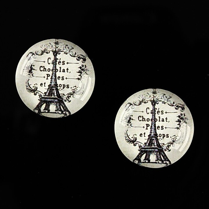 Cabochon sticla 18mm C'est Paris cod 541