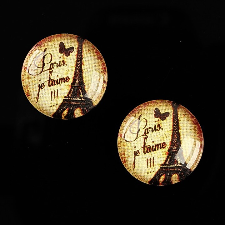 Cabochon sticla 18mm C'est Paris cod 543