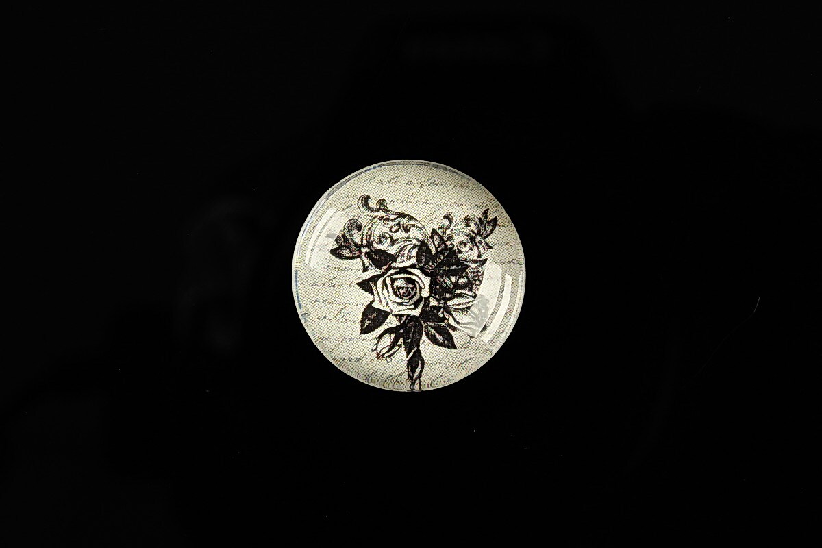 Cabochon sticla 20mm "Background" cod 568