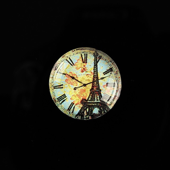 Cabochon sticla 20mm "Hour in Paris" cod 569