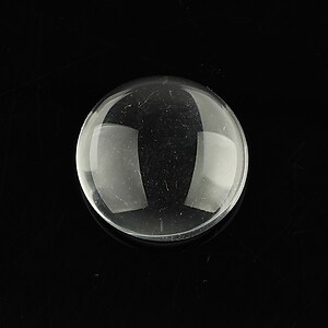 Cabochon de sticla transparenta pentru fundal personalizat 25mm