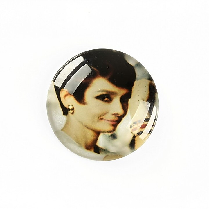 Cabochon sticla 25mm "Retro" cod A1219