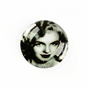 Cabochon sticla 25mm "Retro" cod A1220