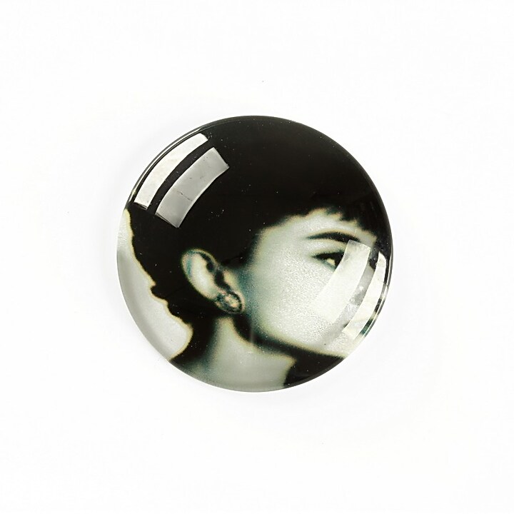 Cabochon sticla 25mm "Retro" cod A1226