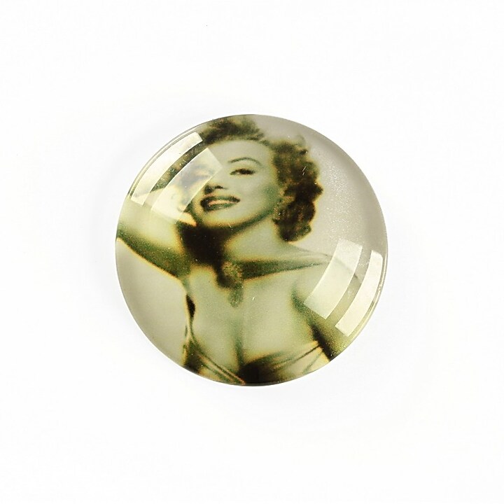 Cabochon sticla 25mm "Retro" cod A1230