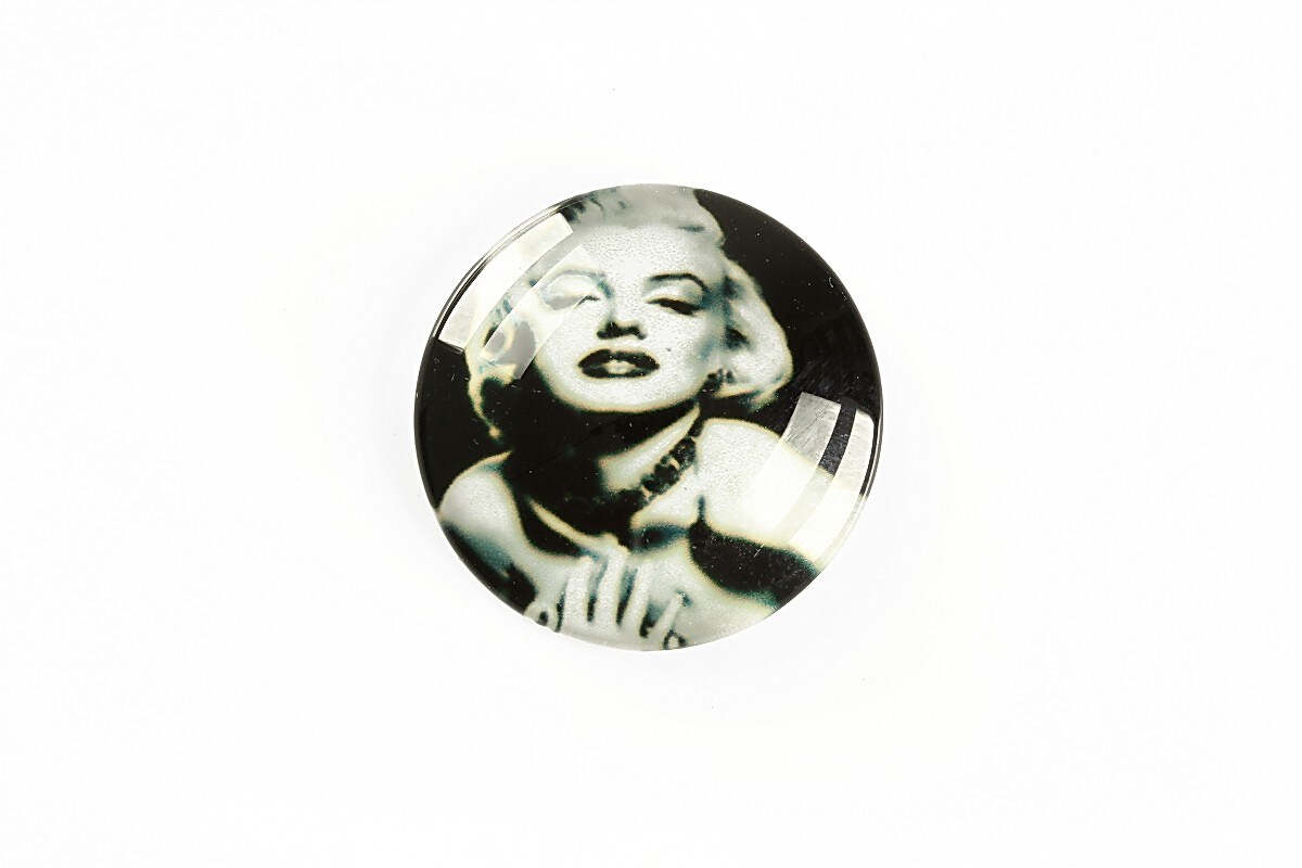 Cabochon sticla 25mm "Retro" cod A1234