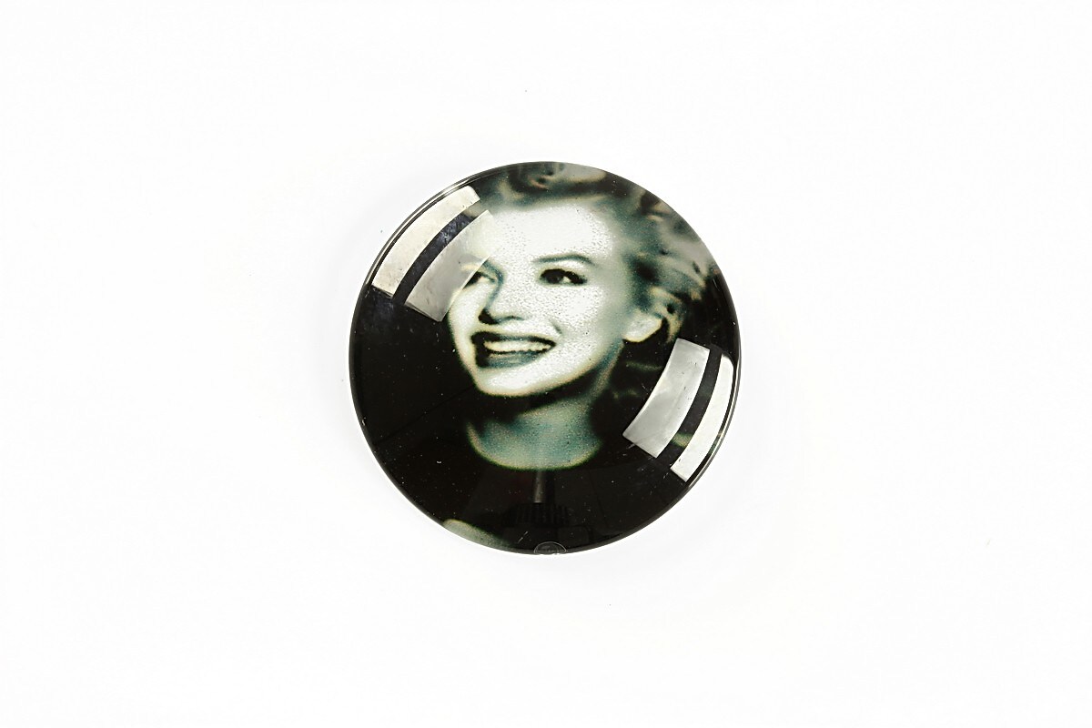 Cabochon sticla 25mm "Retro" cod A1236