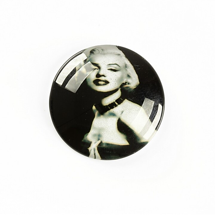 Cabochon sticla 25mm "Retro" cod A1237