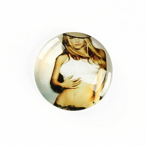 Cabochon sticla 25mm "Retro" cod A1241