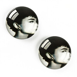 Cabochon sticla 20mm "Retro" cod A1357