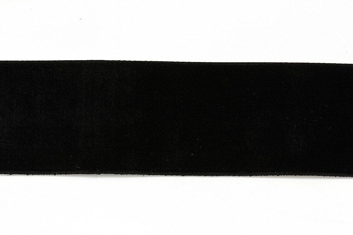 Panglica catifea neagra, latime 3,8cm (50cm)