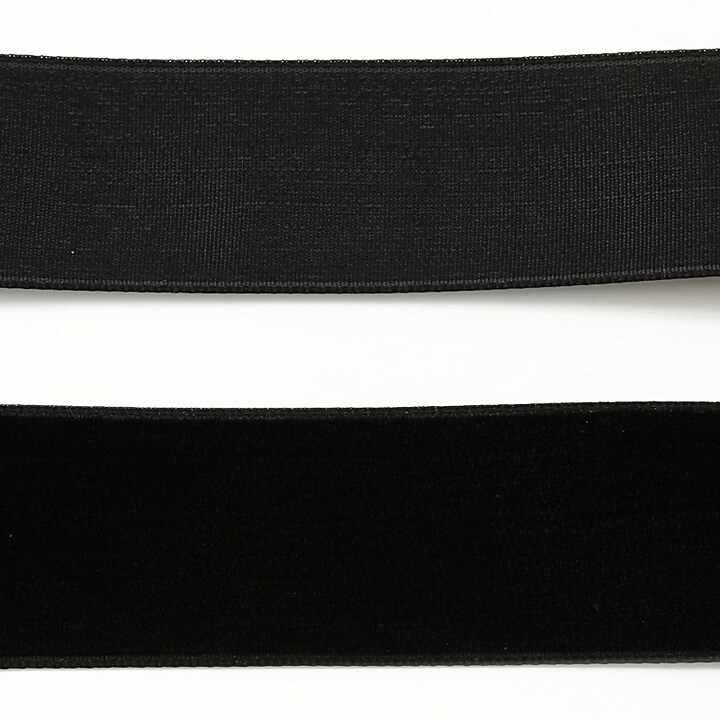 Panglica catifea neagra, latime 2,5cm (50cm)