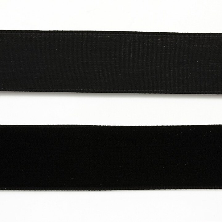 Panglica catifea neagra, latime 2cm (50cm)