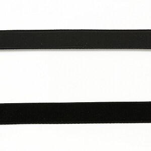 Panglica catifea neagra, latime 1cm (50cm)