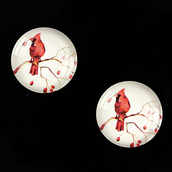 Cabochon sticla 18mm "Christmas" cod 603