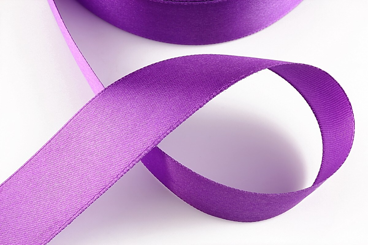Panglica saten latime 2,5cm (1m) - violet