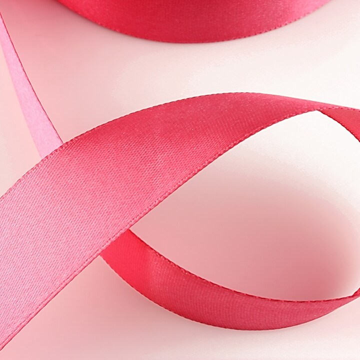 Panglica saten latime 2,5cm (1m) - roz