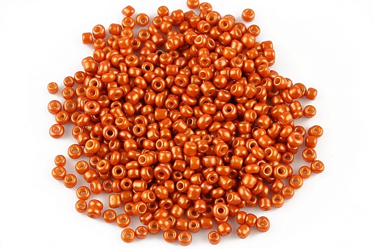 Margele de nisip 2mm lucioase (50g) - cod 357 - portocaliu