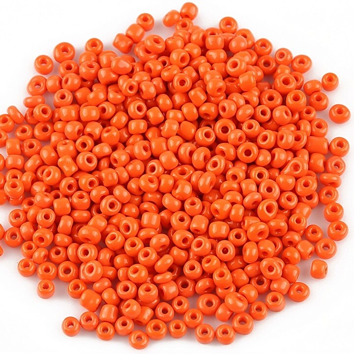 Margele de nisip 2mm opace (50g) - cod 365 - portocaliu inchis