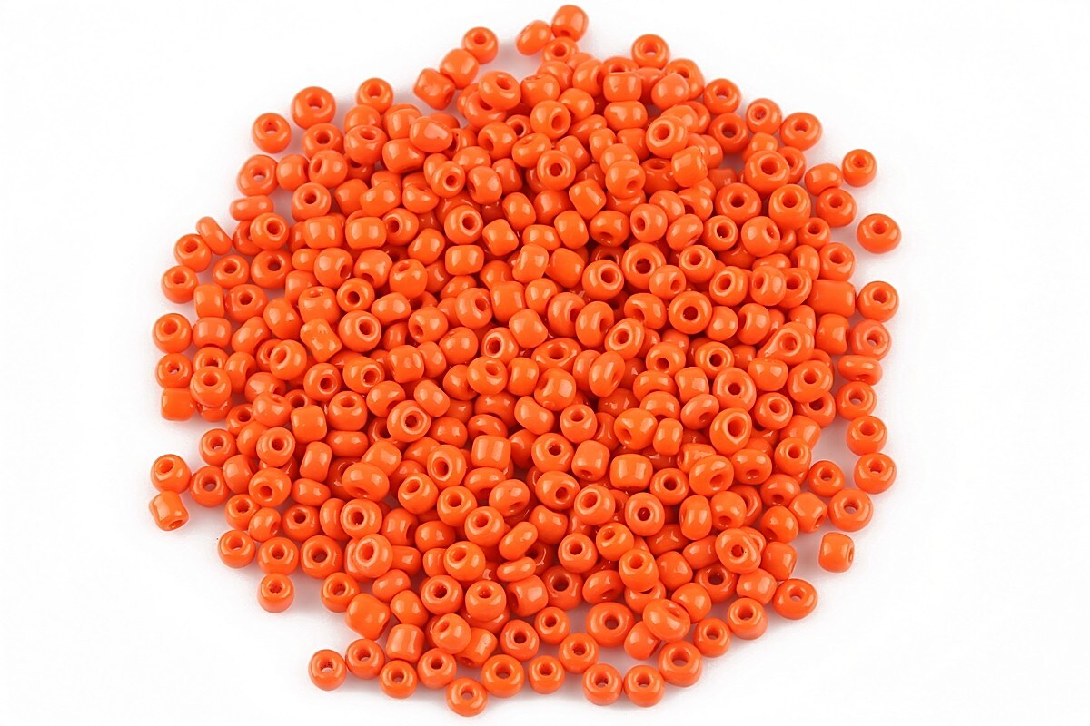 Margele de nisip 2mm opace (50g) - cod 365 - portocaliu inchis