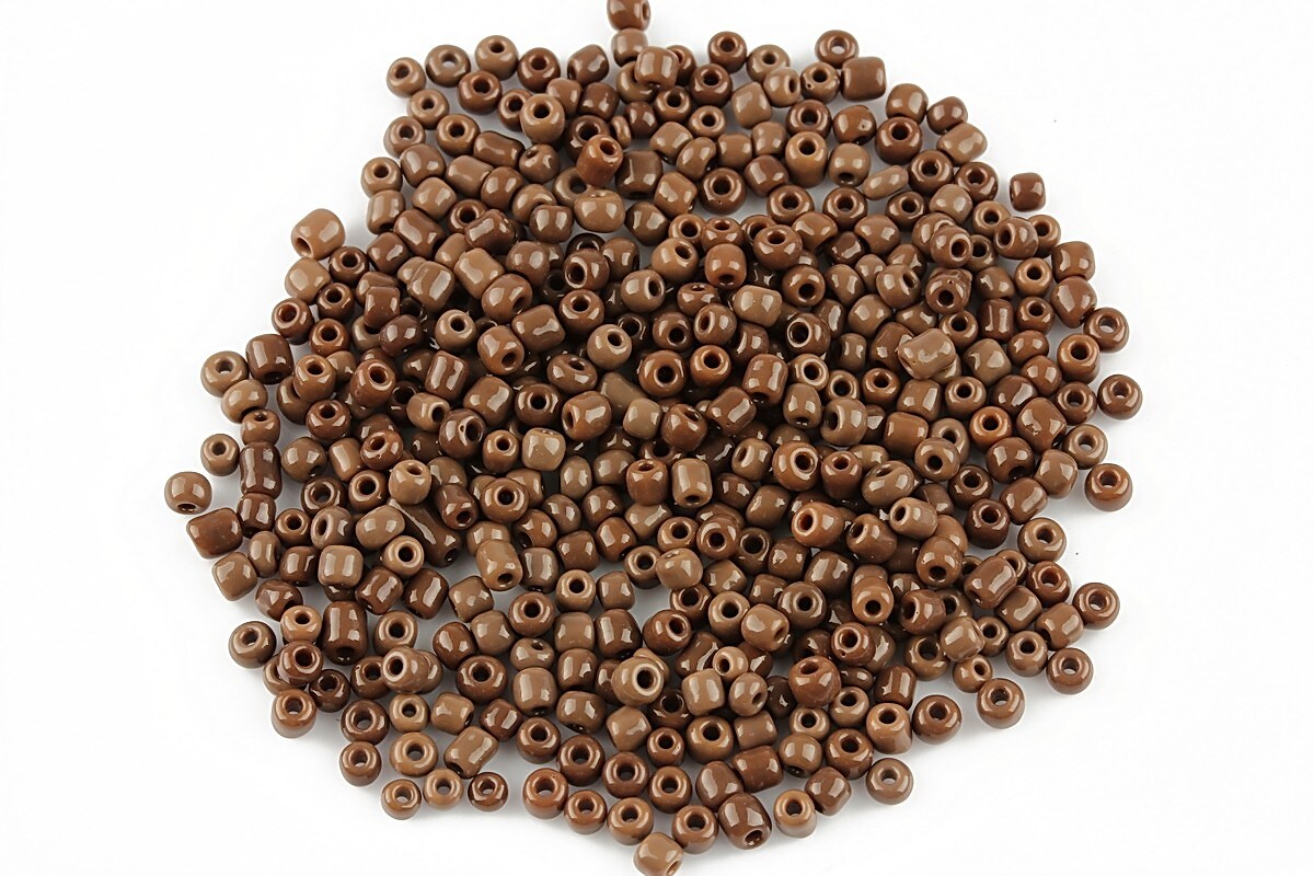 Margele de nisip 2mm opace (50g) - cod 368 - maro