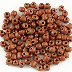 Margele de nisip 4mm opace (50g) - cod 379 - maro